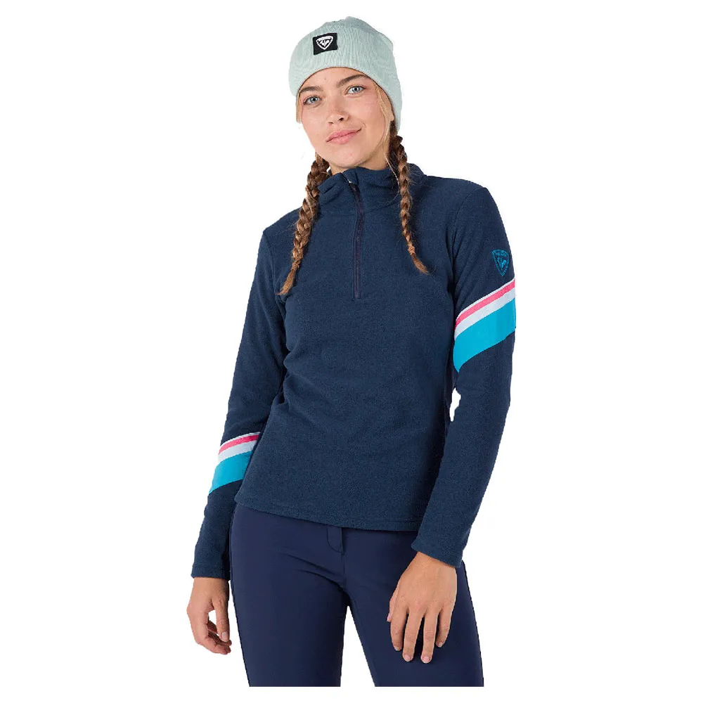 

Флис Rossignol Strawpile half zip, синий