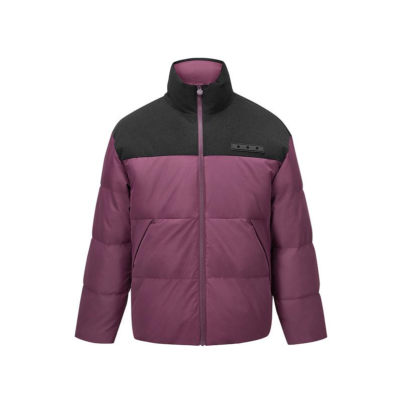 

Skechers Мужская фиолетово-коричневая пуховая куртка, Purple Brown/01G8