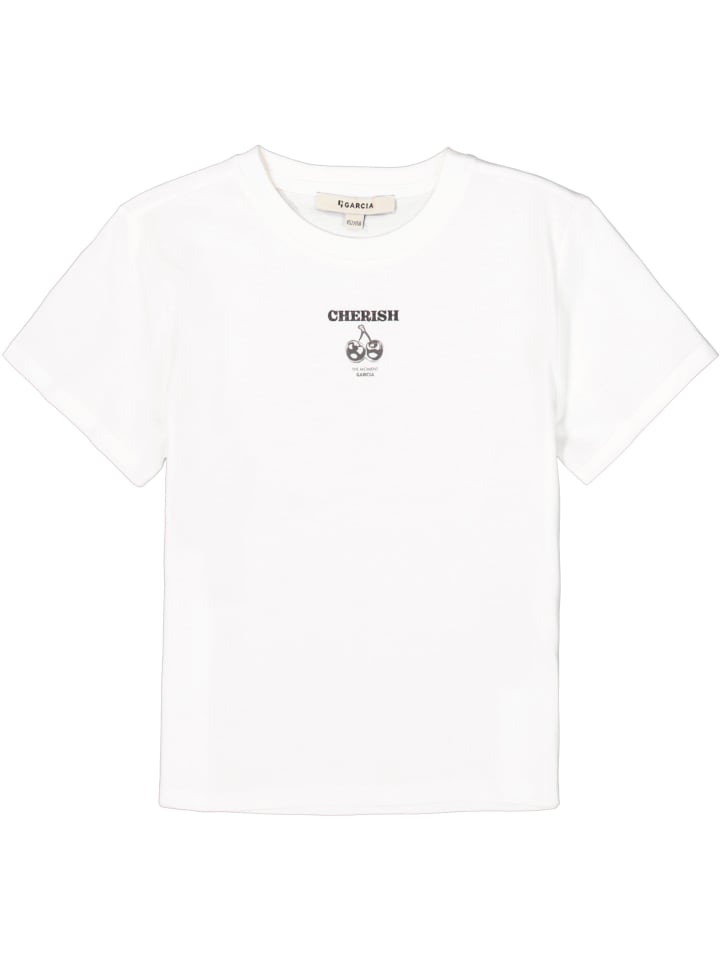 

Футболка Garcia, цвет off white