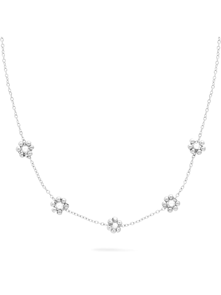 

s.Oliver Жемчужное цветочное колье из серебра