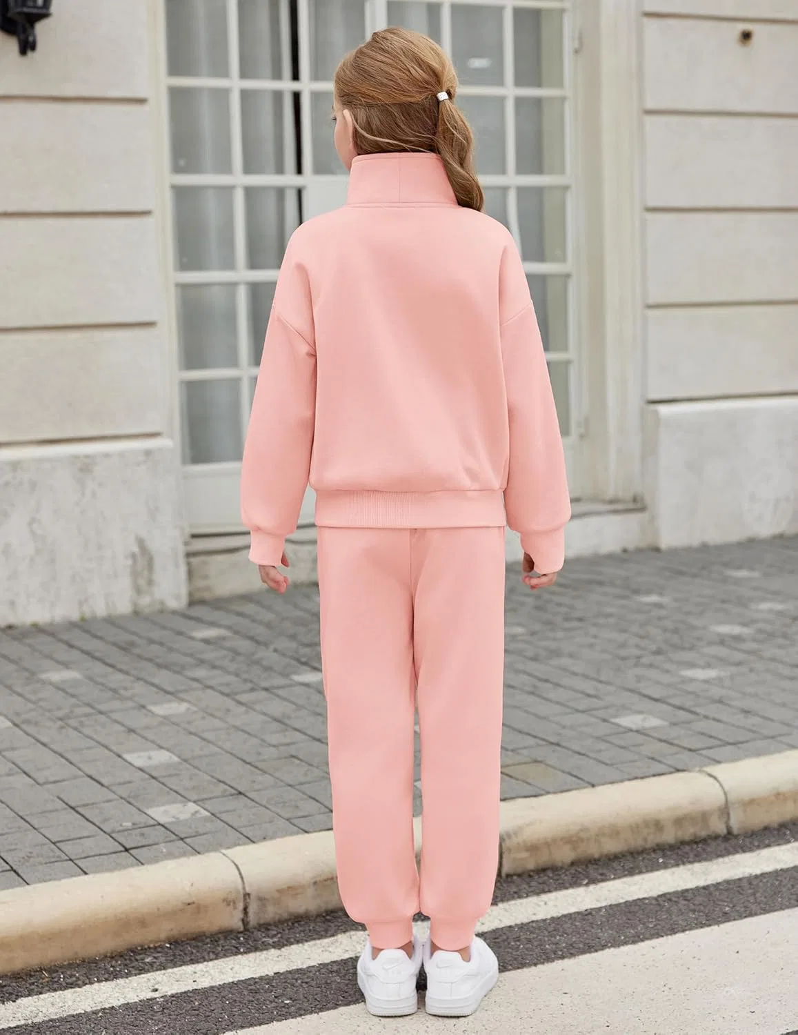 Спортивный костюм для девочек Zaclotre из флиса, Light Pink — фото 4