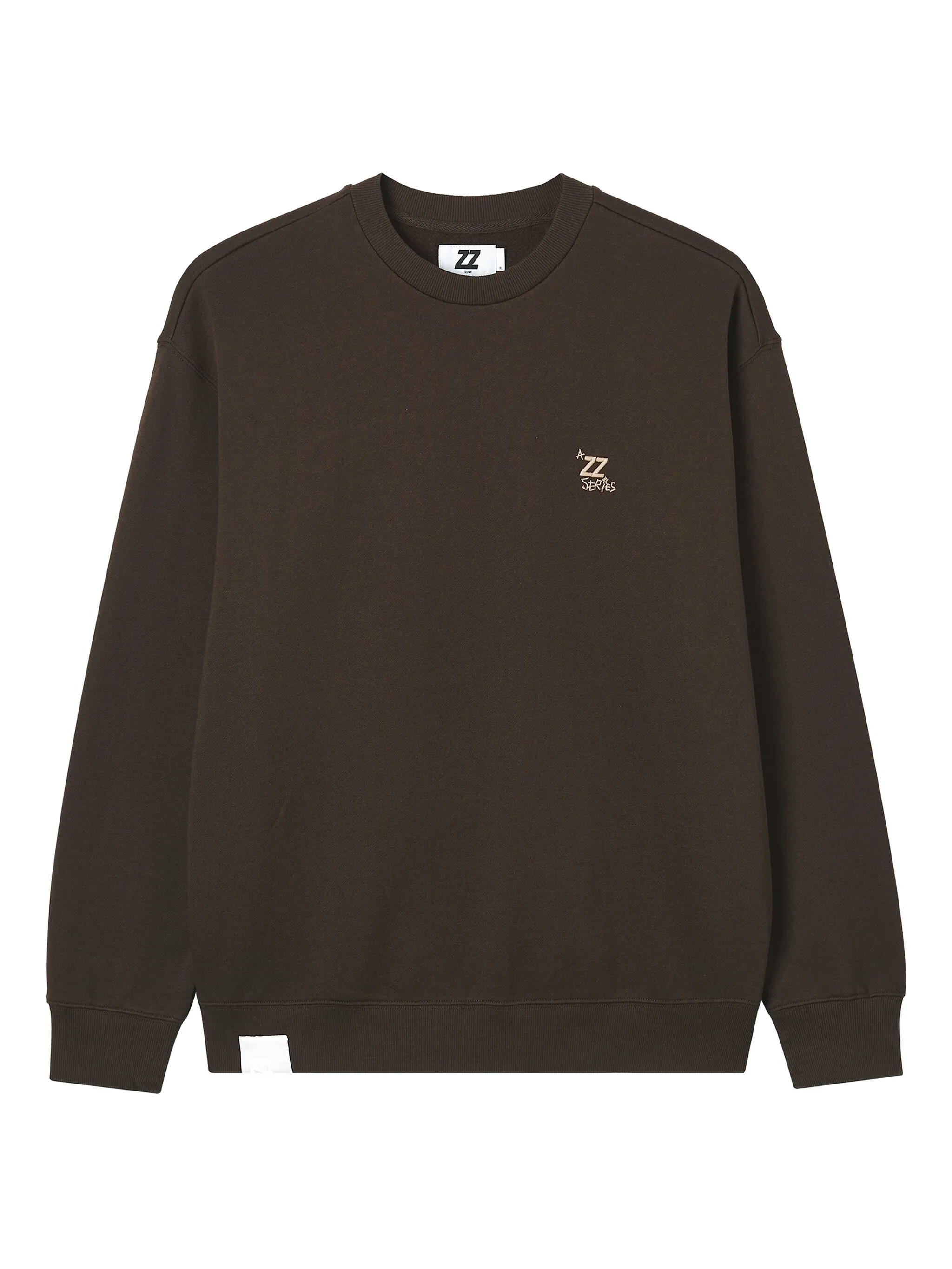 

Толстовка с вышитым логотипом Izzue, коричневый