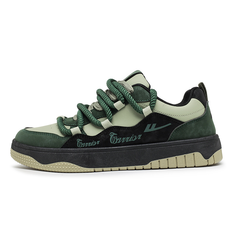 

WARRIOR Мужские скейтерские кроссовки низкие черные Jasper Light Green Black, цвет Jasper Light Green Black