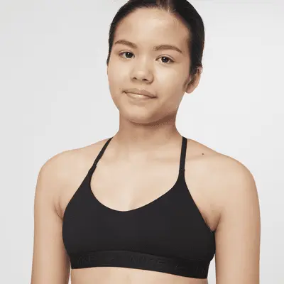 Спортивный бюстгальтер Nike Indy Girls' Sports Bra, черный — фото 3