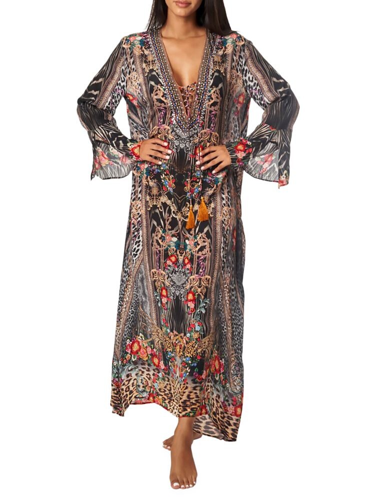

Платье макси с принтом La Moda Clothing, цвет Eclectic Grey