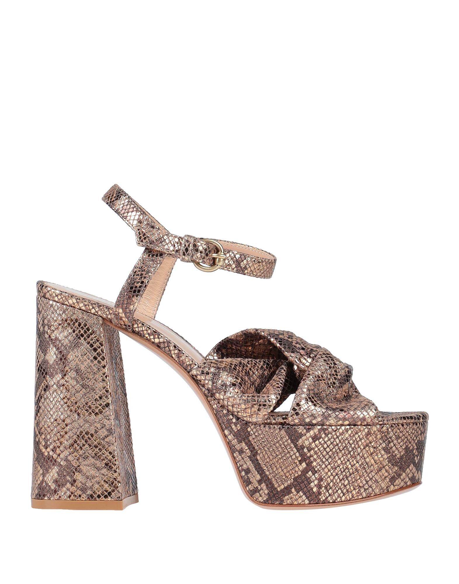 Сандалии Gianvito Rossi, платиновый