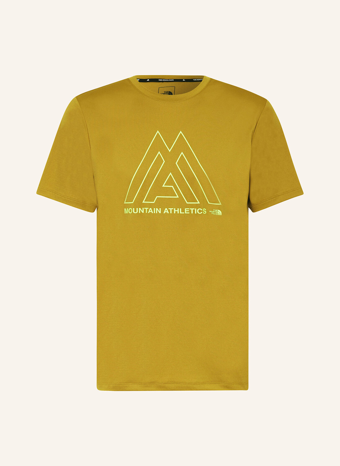 

Футболка горная атлетика THE NORTH FACE, цвет DUNKELGELB/NEONGRÜN