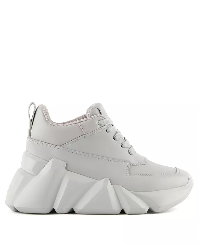 Женские кроссовки Space Kick Max с верхом из нубука и овчины United Nude, серый — фото 2