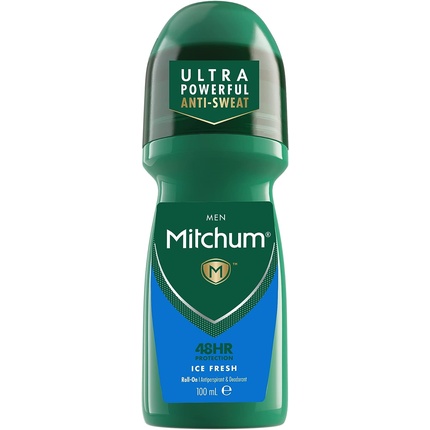 

Шариковый дезодорант-антиперспирант Mitchum Men 48HR Protection Ice Fresh протестирован дерматологами, 100 мл