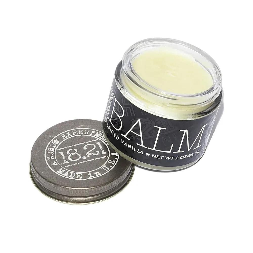18.21 Man Made Бальзам для бороды, Spiced Vanilla, 59 мл - премиальный крем для ухода с низким блеском, кондиционирования и укладки бороды и усов 56.70 г (1 шт.)