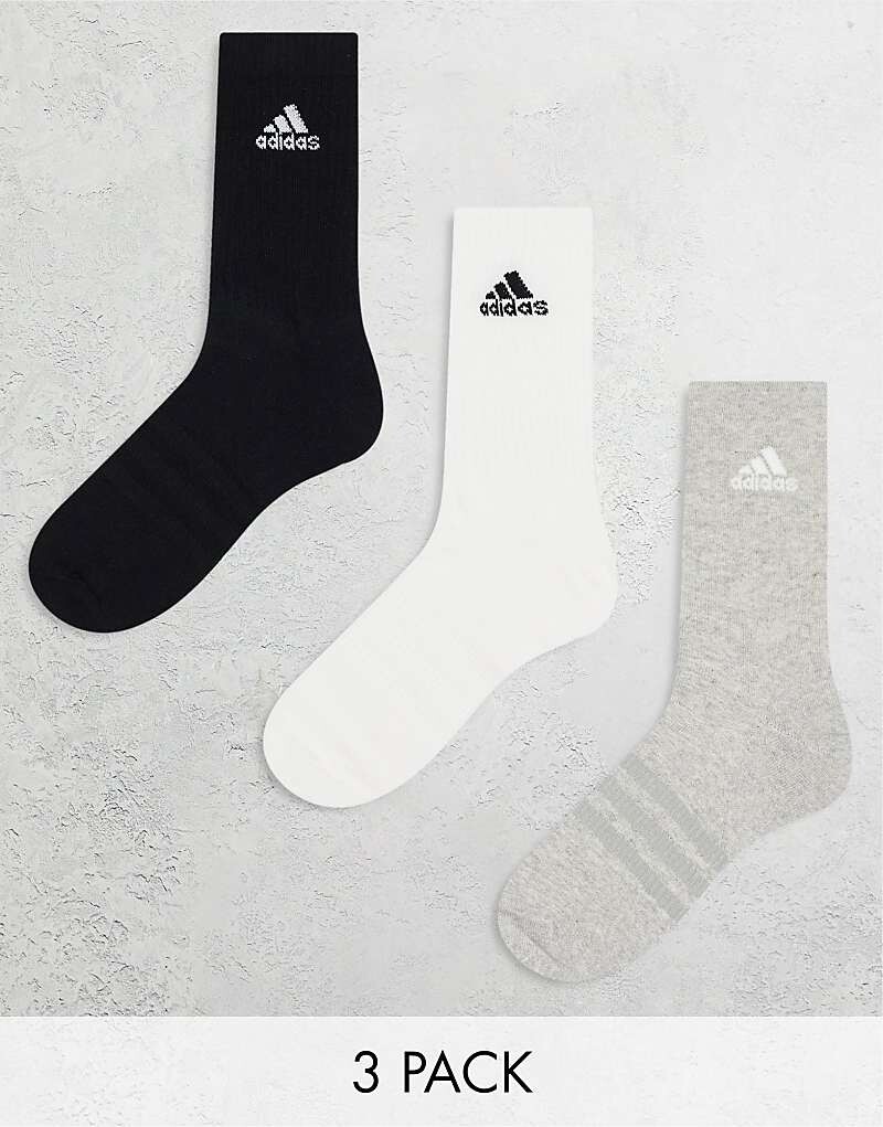 

adidas Training – Набор из трех спортивных носков разного цвета