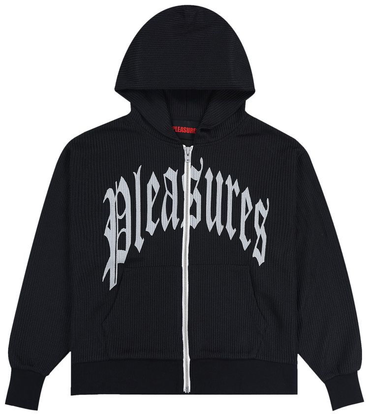 

Худи Pleasures Twitch Knitted Zip Hoodie 'Black', черный