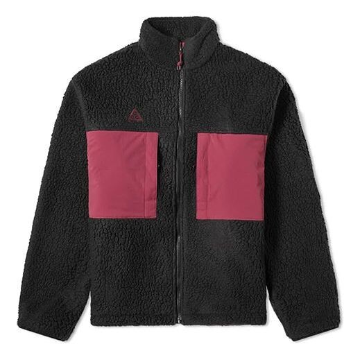 

Куртка Nike ACG Colorblock Athleisure Casual Sports Stay Warm Fleece Stand Collar Jacket Black, черный
