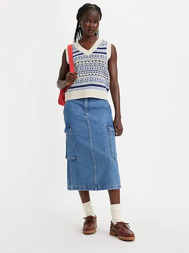 

Юбка-карго миди Levi's, цвет Cause and Effect - Medium Wash
