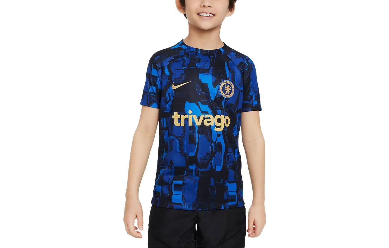 Nike Футболка Asphalt Blue детская — фото 3
