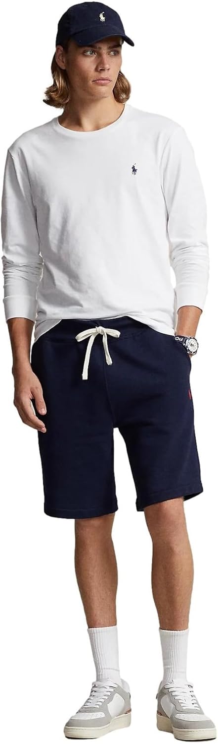 Мужская футболка POLO RALPH LAUREN Classic Fit Soft Touch с длинным рукавом, Ralph Lauren White — фото 3