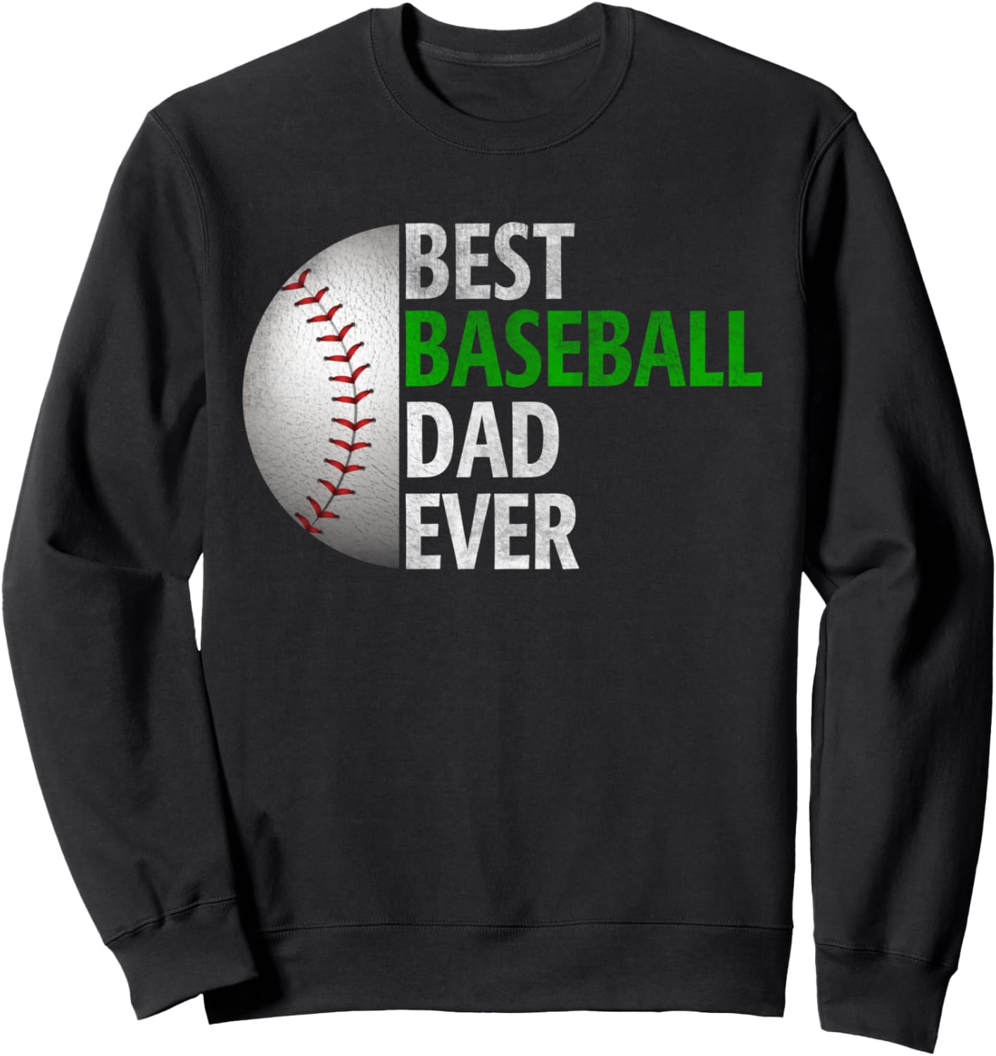 

Забавная винтажная толстовка с надписью «Лучший папа-бейсболист всех времен» Best Baseball Dad Ever Vintage Design Gifts, черный