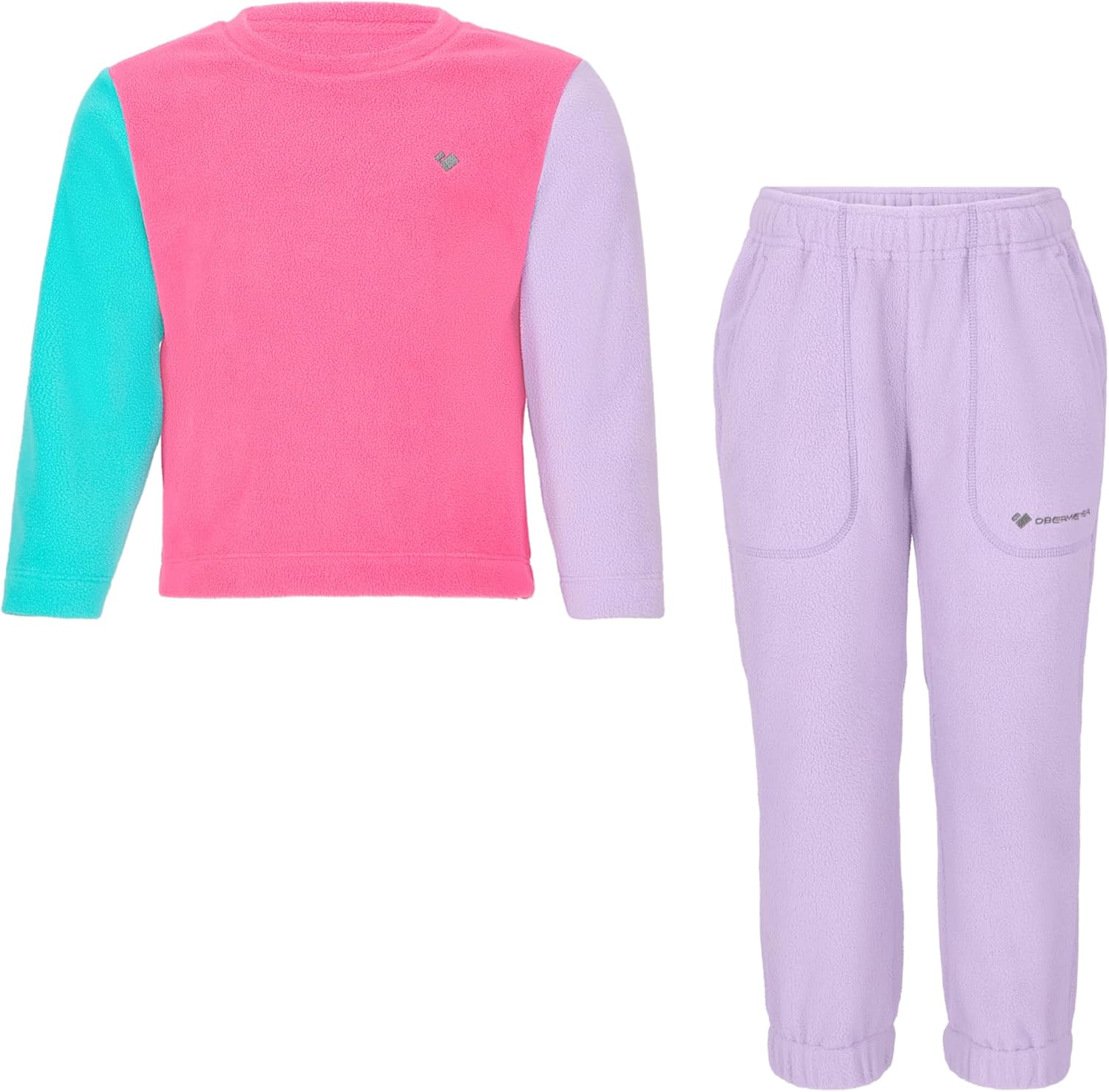 

Детский флисовый комплект Obermeyer Comfy, очень мягкий, с двойным начесом, включает топ и штаны, цвет "розовая азалия", размер S