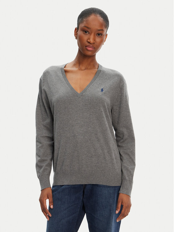 

Свитер прямого кроя 211972105001 Polo Ralph Lauren, серый