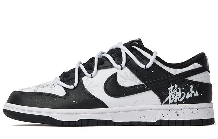 

Кроссовки Nike Dunk Skateboard Shoes Women's Low-Top Black White, Черный, Кроссовки Nike Dunk Skateboard Shoes Women's Low-Top Black White