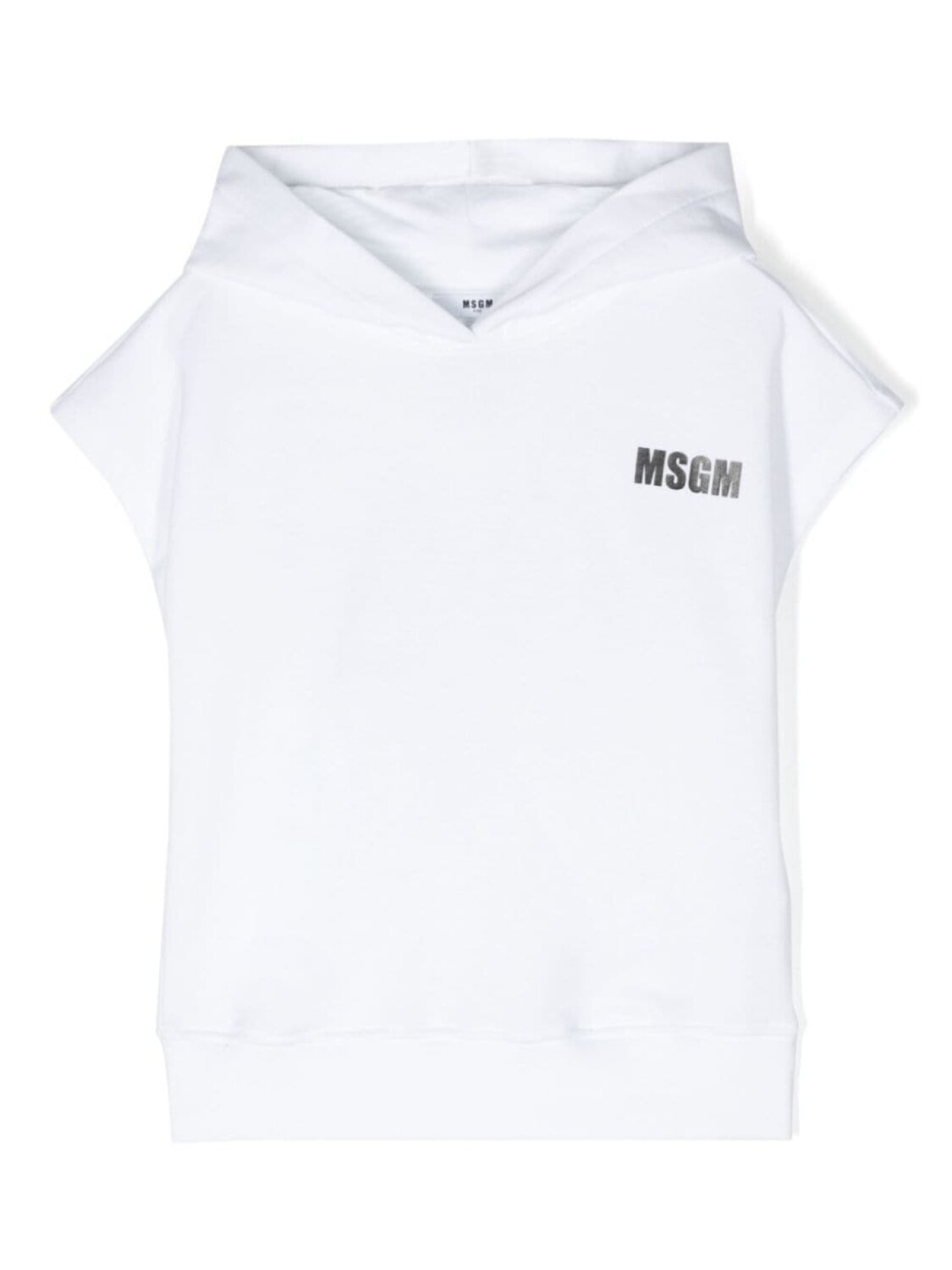 

MSGM Kids худи с логотипом, белый