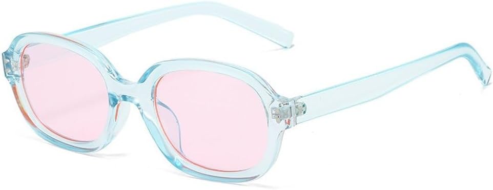 

Квадратные женские модные солнцезащитные очки UV400 в стиле ретро с заклепками, модные мужские солнцезащитные очки для активного отдыха, темно-зеленые солнцезащитные очки SKFGNX, Blue Pink