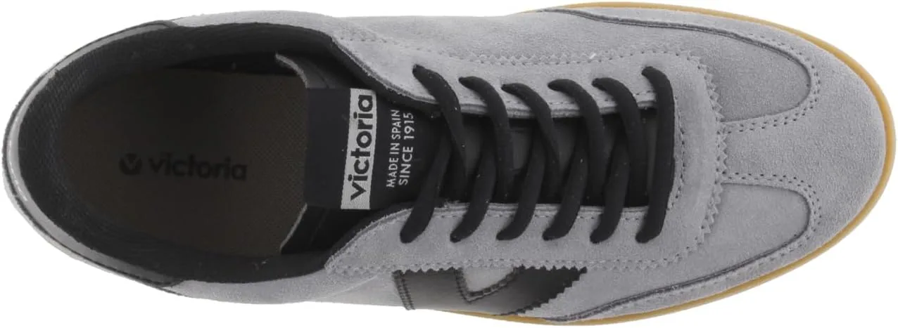 Кроссовки Victoria Low-Top Unisex Berlin Ciclista Leather Effect & Split Leather Toe & Caramel Sole 1126219 для взрослых, серый — фото 4