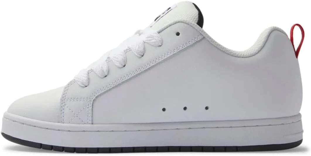 Мужские скейтбордические кроссовки DC Court Graffik Sq DC Shoes, White Black Black — фото 3