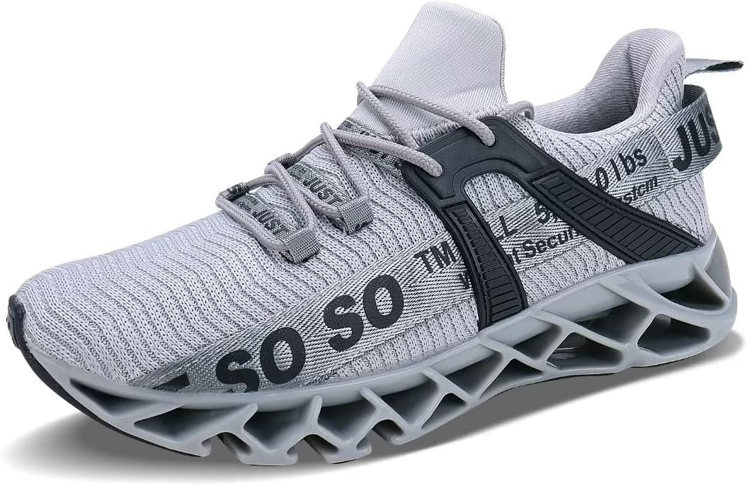 

UMYOGO Мужские спортивные кроссовки для ходьбы, бега и тенниса, модные сникерсы, серый