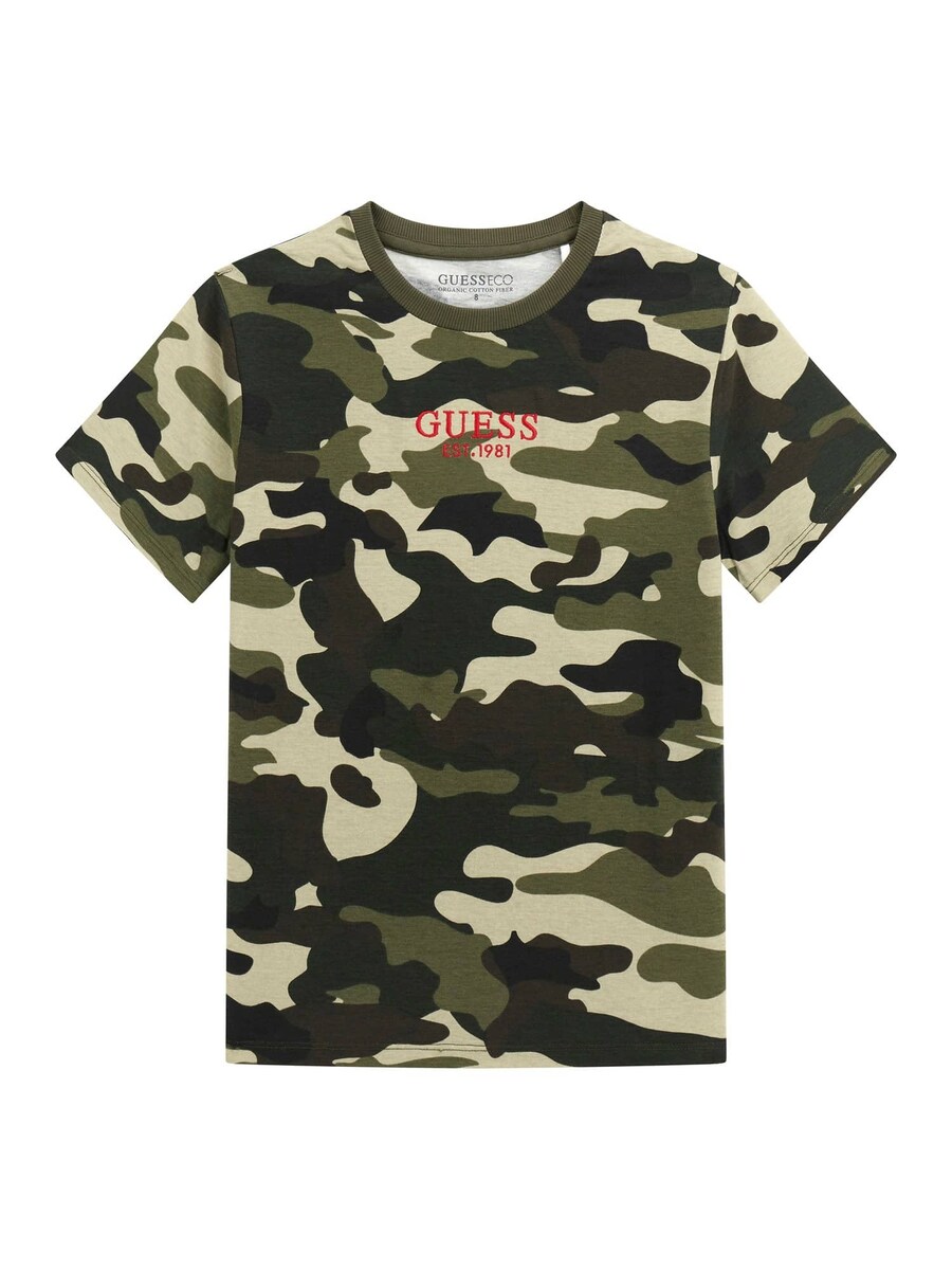 

Рубашка GUESS, цвет Green/Khaki/Dark green