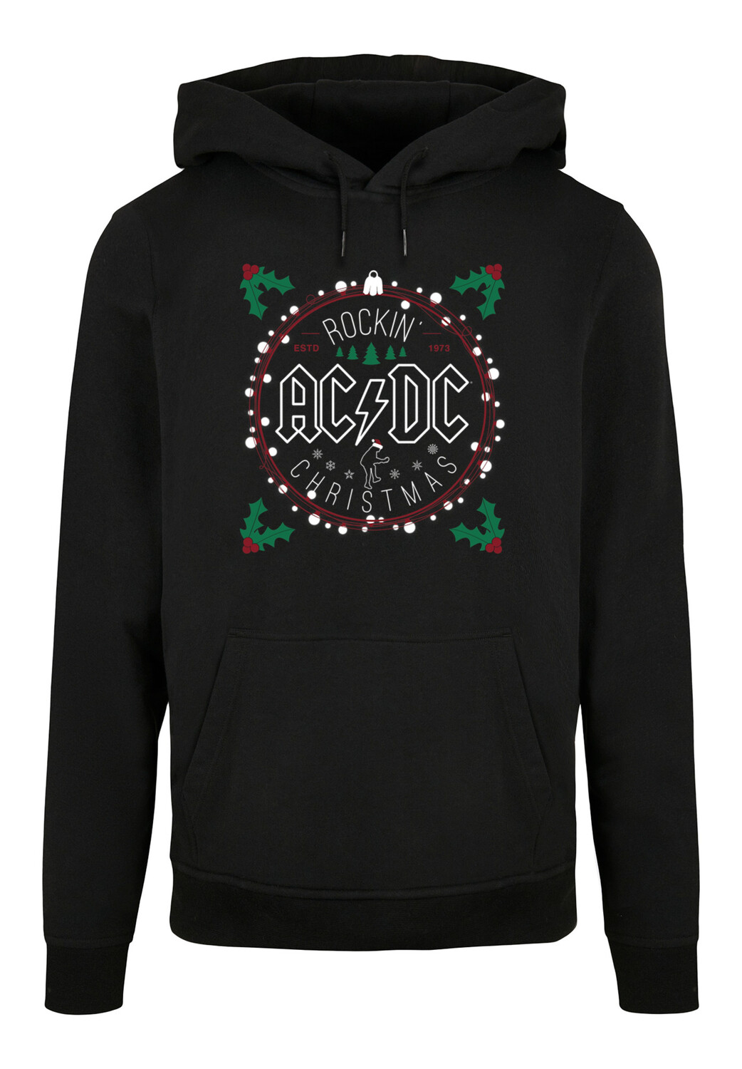 

Пуловер F4NT4STIC Basic Hoodie ACDC Christmas Weihnachten, черный
