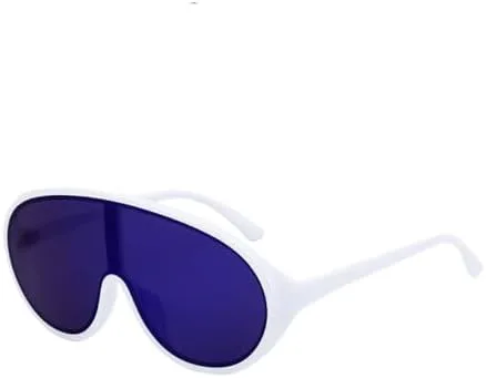 

Солнцезащитные очки-щитки большого размера 2027 года для женщин и мужчин, модные цельные солнцезащитные очки в стиле панк, большие оправы MTZJH, C3whitebluesilver