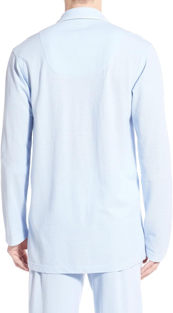 Ralph Lauren Polo Oxford Piqué Knit Cotton пижама топ, Light Blue — фото 2