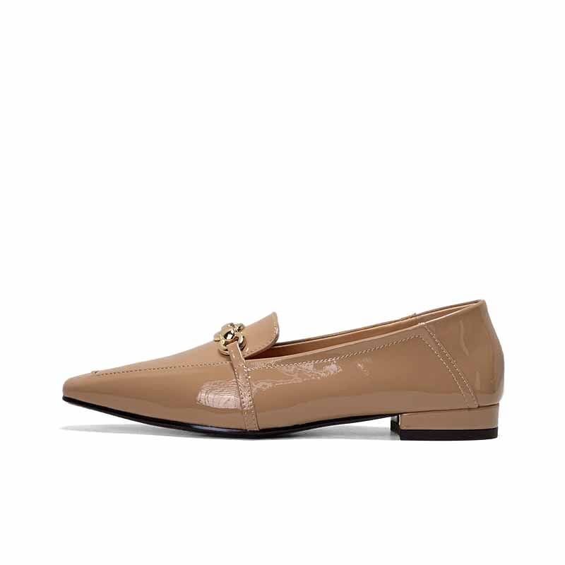 SHOEMAKER QUEEN Лоферсы женские - бежевый, цвет Khaki Nude