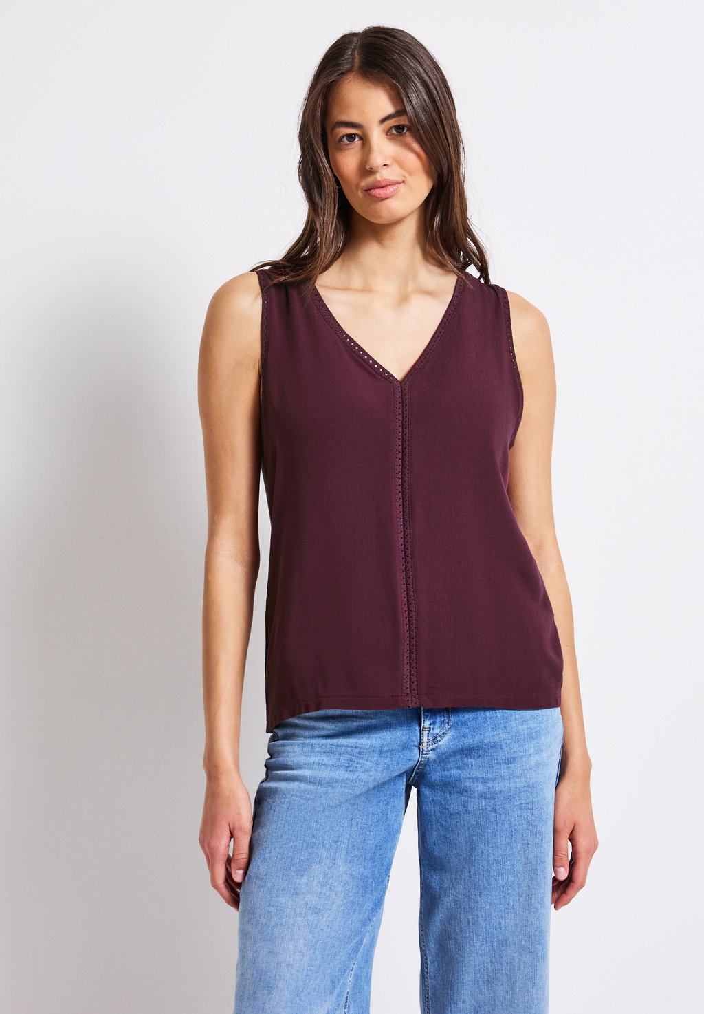 

Топ MIT TAPE - Blouse Street One, темно-красный