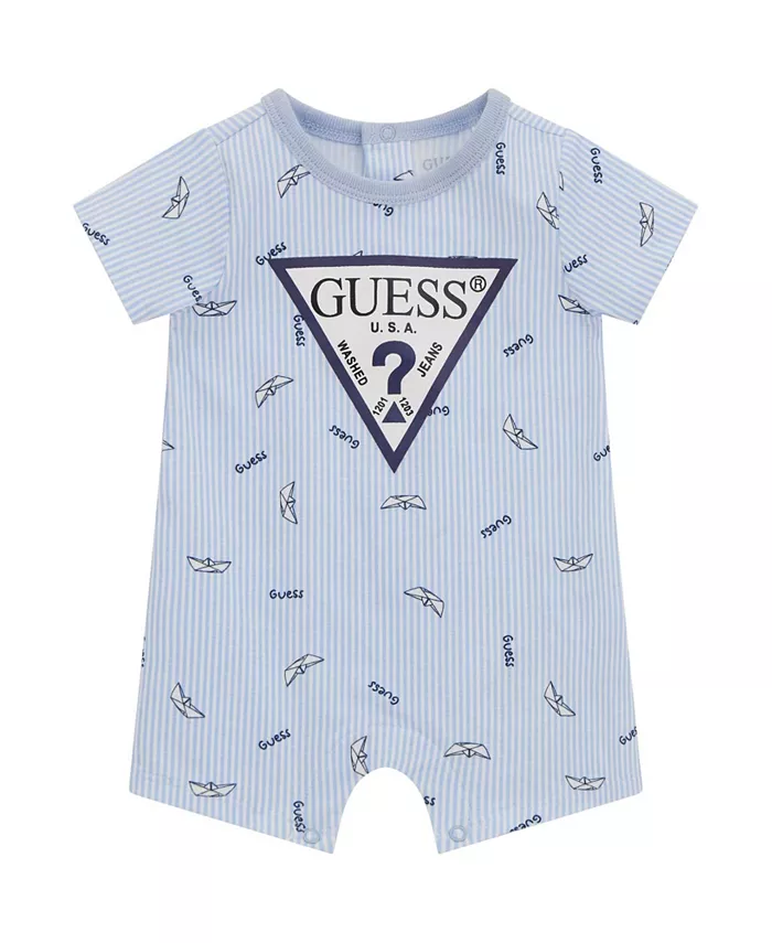 

Детский комбинезон-шорты для мальчиков из эластичного джерси GUESS, синий
