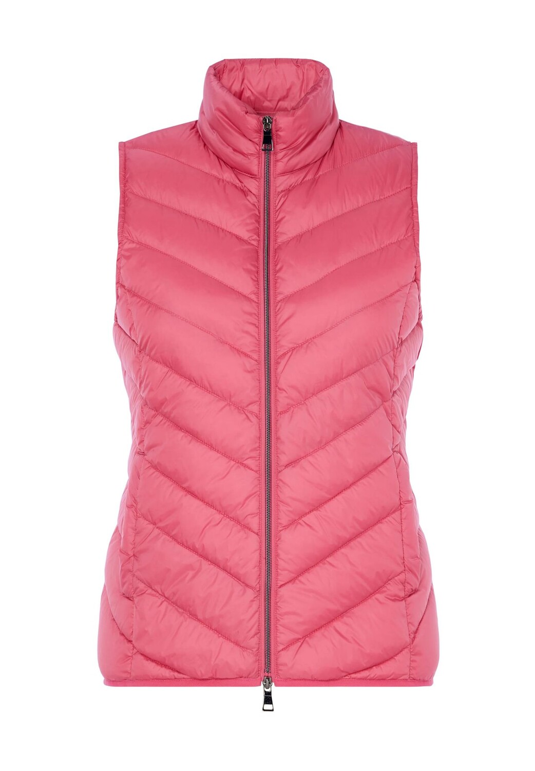 

Жилет стеганый, воротник стойка, женский Adagio, коралловый
