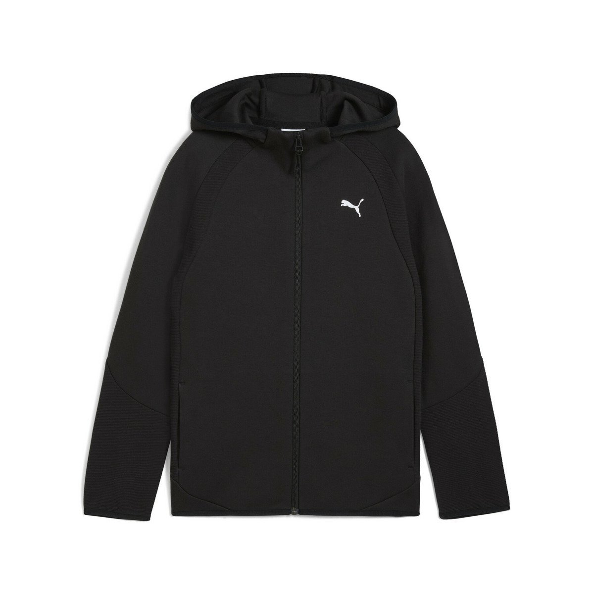 Детская толстовка Evo Stripe на молнии, размеры 120-160 см PUMA, PUMA Black — фото 4