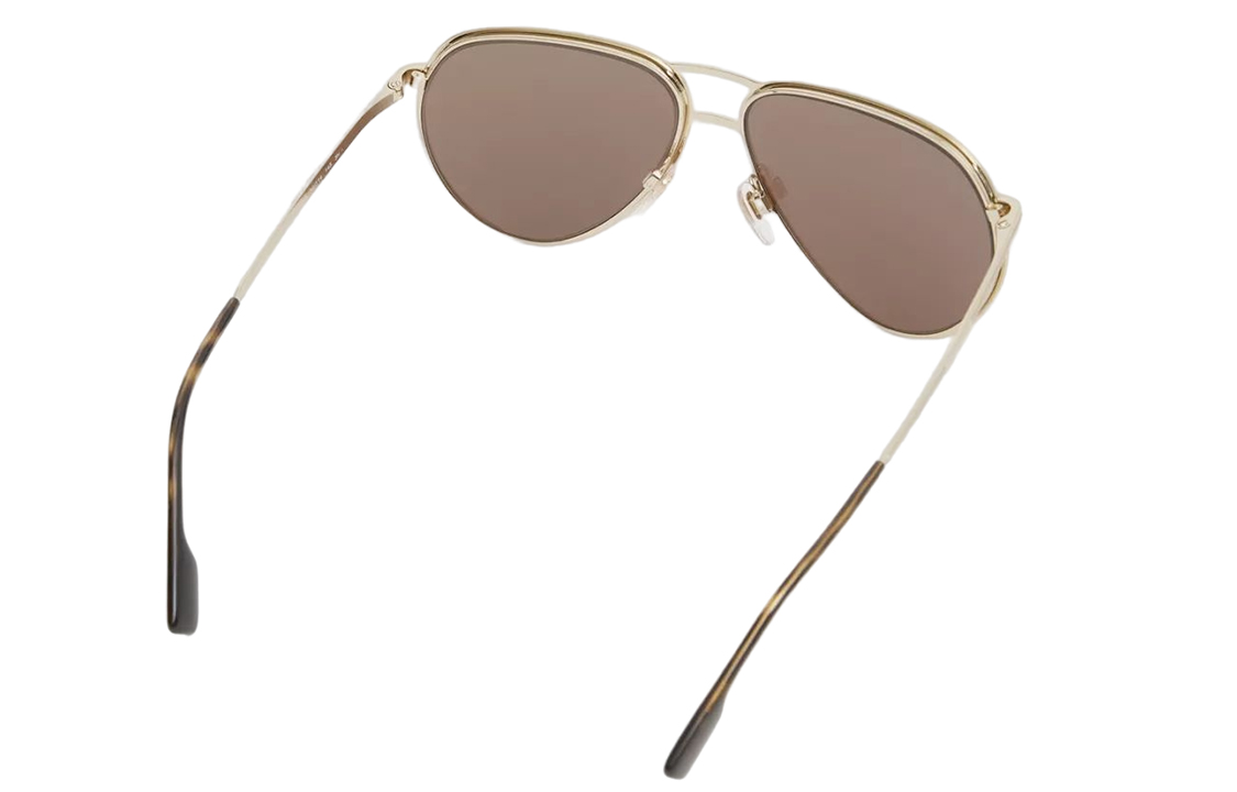 Burberry Солнцезащитные очки мужские Gold, Gold — фото 4