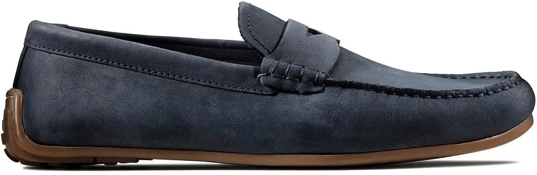 Мужские мокасины Clarks Reazor Penny, Blue Navy Nubuck — фото 2