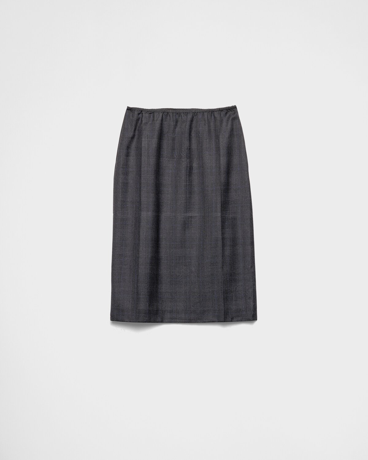 

Шерстяная юбка Prada, серый