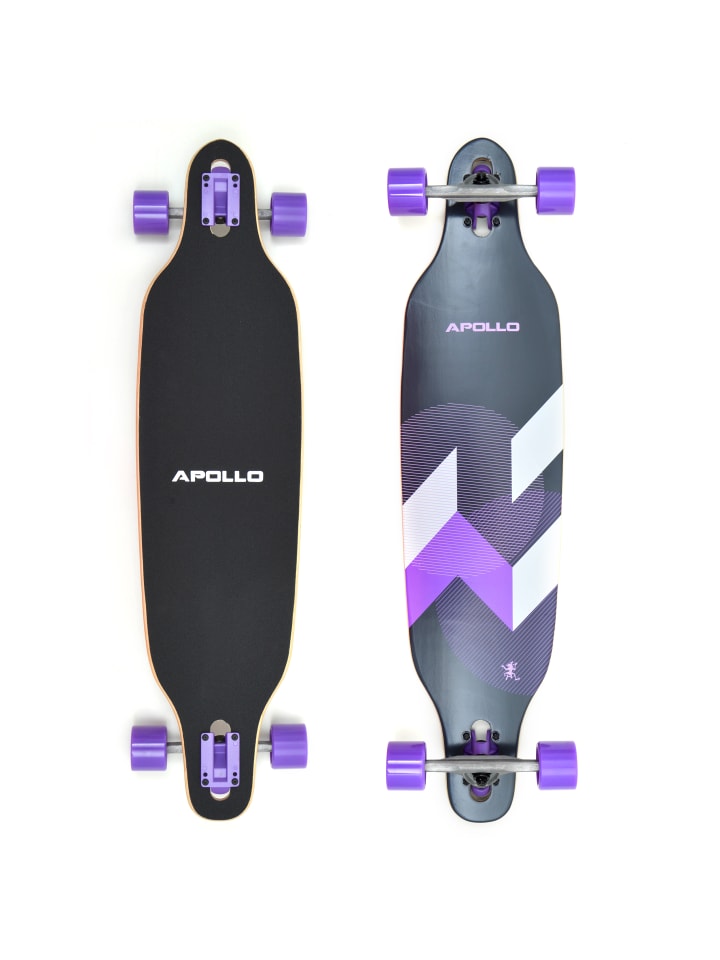 

Apollo Лонгборд Twin Tip DT "Makira" в фиолетово-черно-белой расцветке