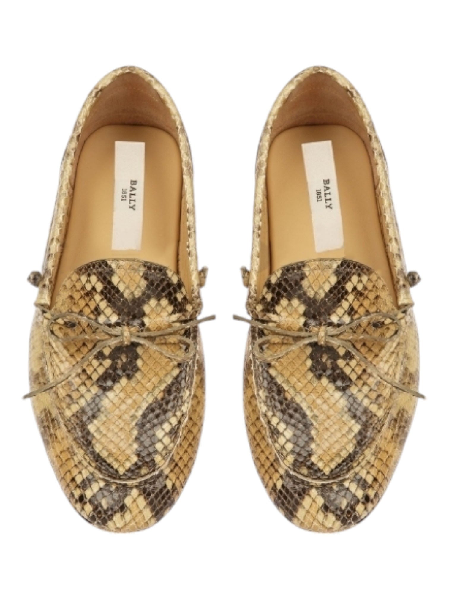Bally Gaspar 6304341 Новые мужские мокасины Rhu из козьей кожи со змеиным принтом — фото 4