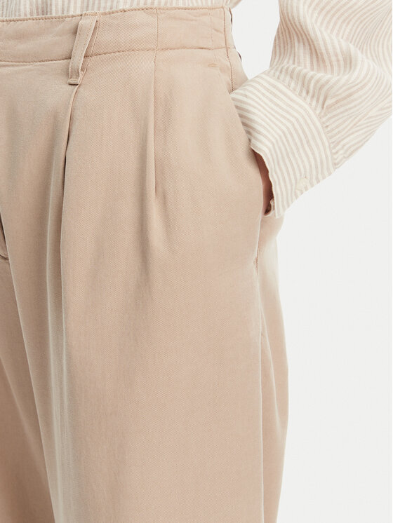 Брюки свободного кроя WW0WW45589 Tommy Hilfiger, бежевый — фото 4