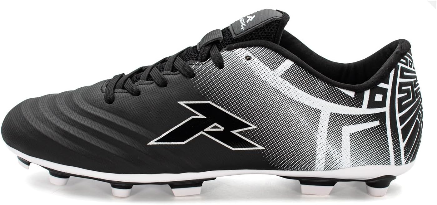 

Футбольные бутсы для мужчин и мальчиков - бутсы для твердого грунта с многообразными шипами - текстурированный передний отдел стопы - мягкая подкладка - гибкий верх - усиленные швы - черно-золотые - размер 6 Runic