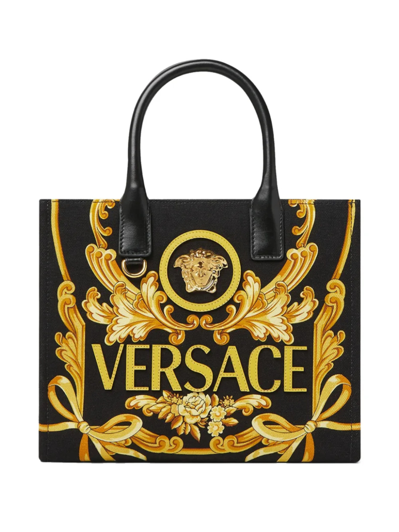 

Сумка-тоут La Medusa с узором Barocco Versace, черный