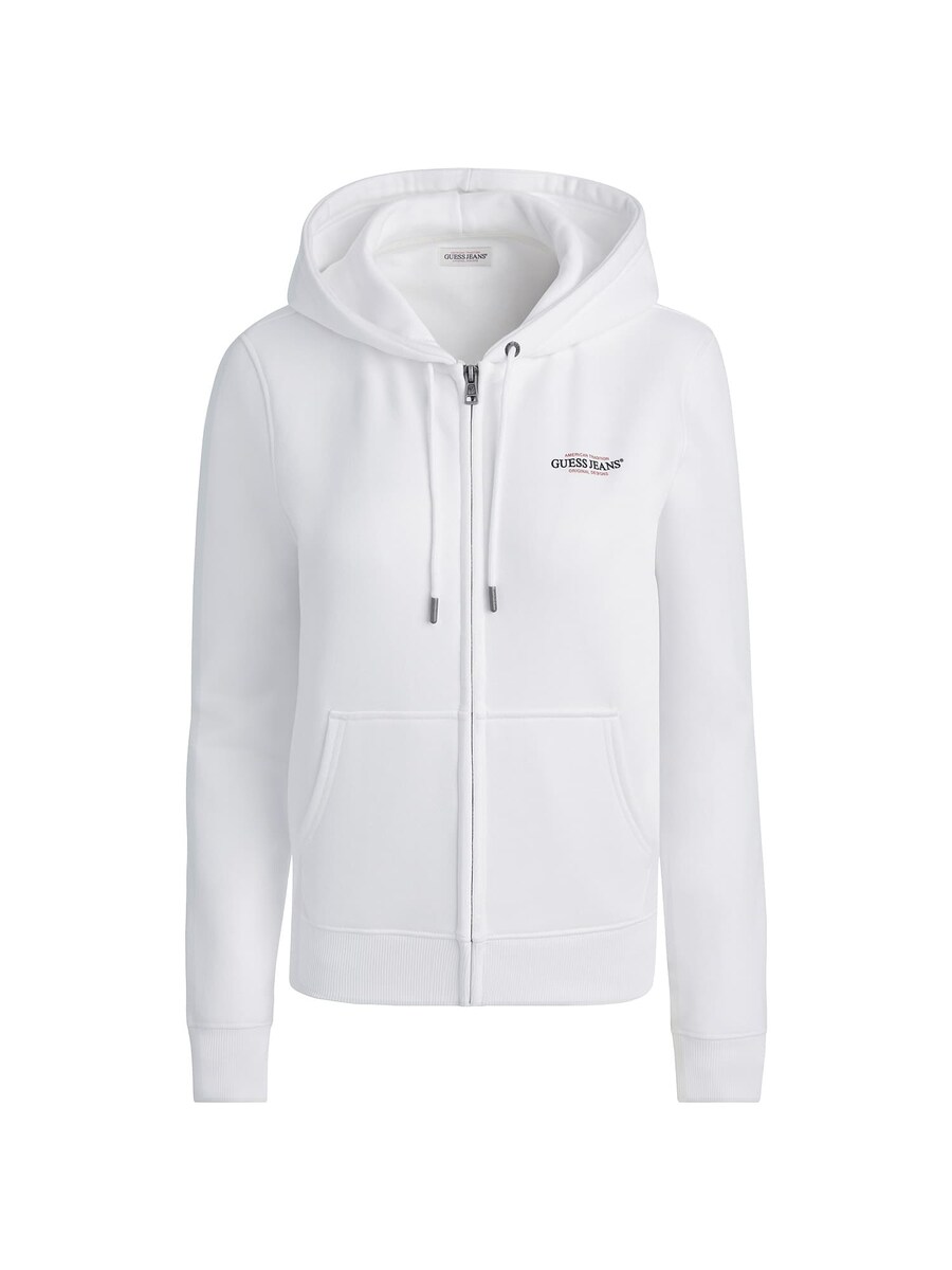 

Толстовка с капюшоном на молнии GUESS, белый