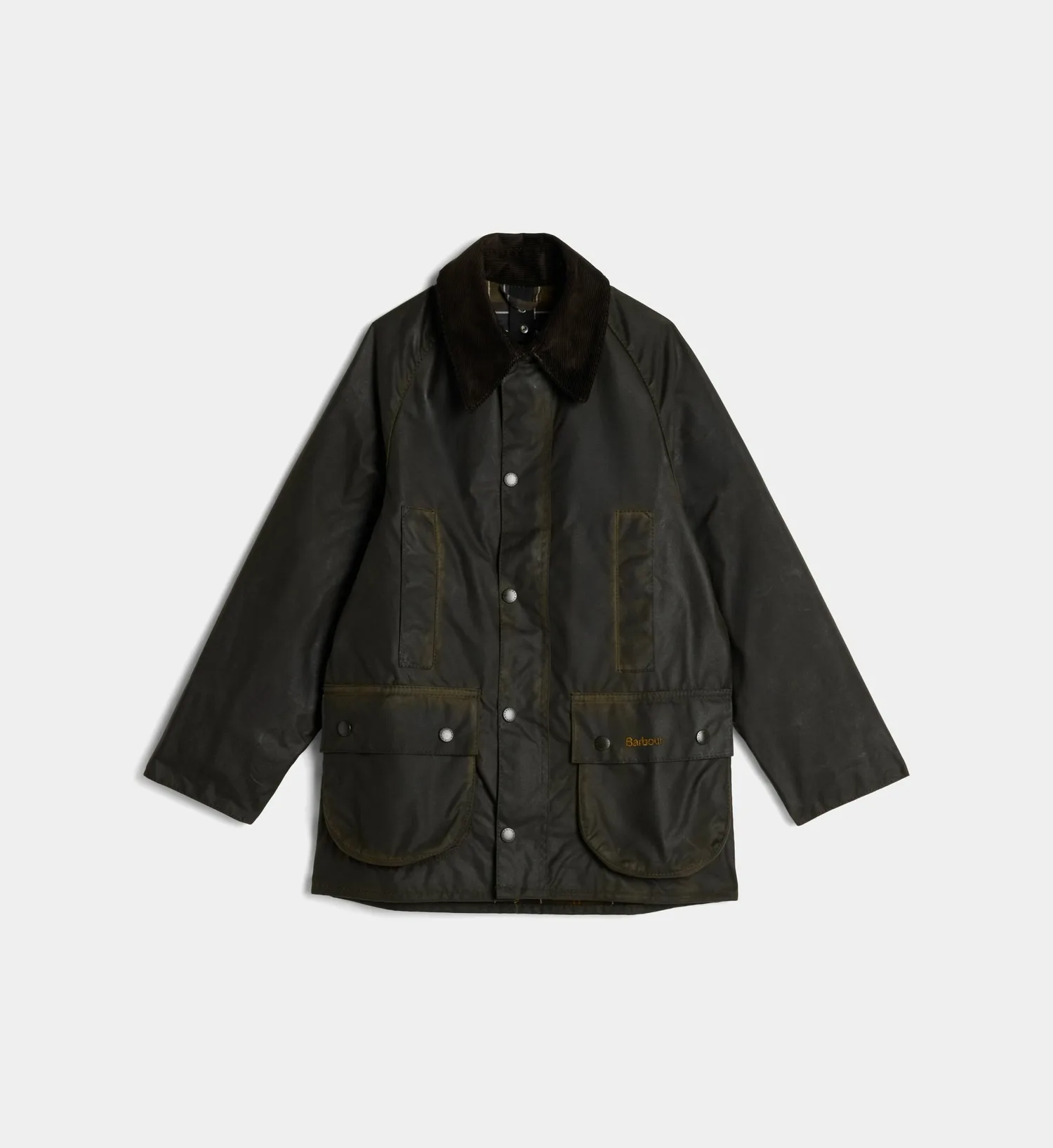 Классическая просторная куртка Beaufort из вощеного хлопка Barbour, хаки