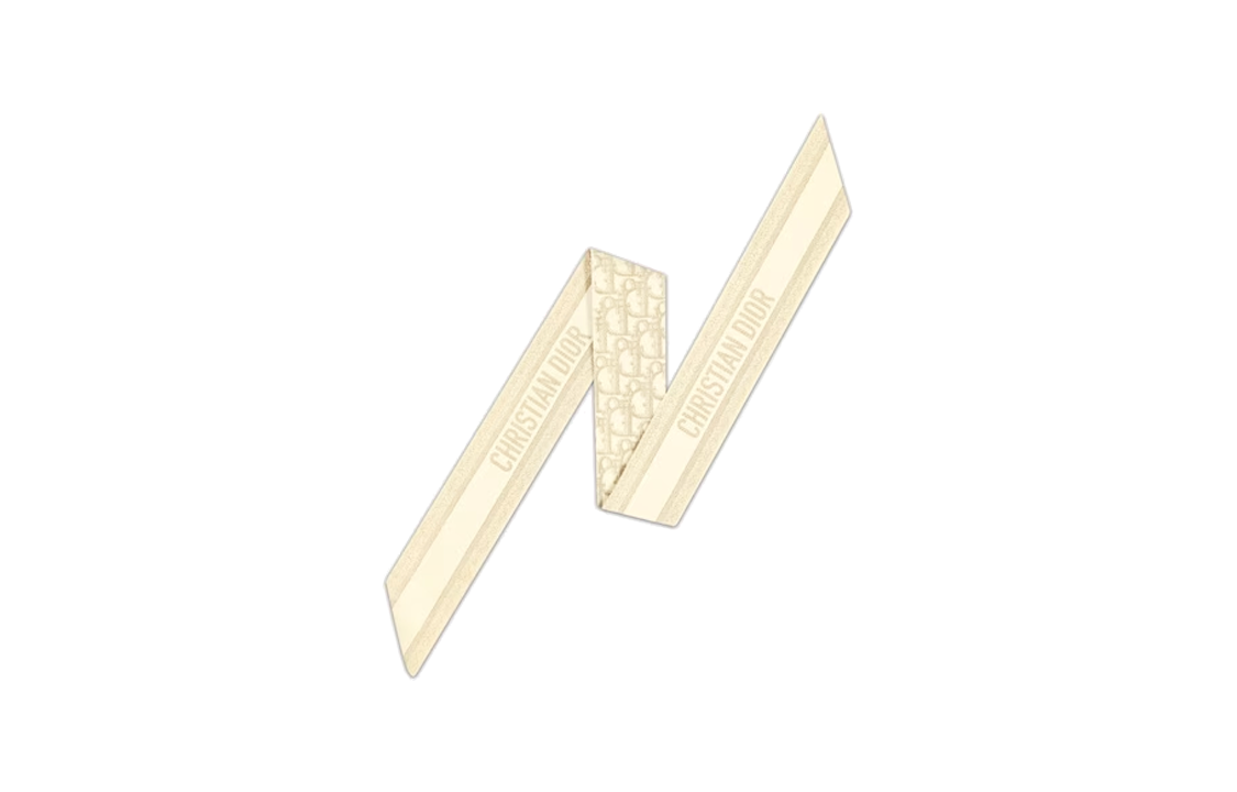 DIOR Шелковый шарф Women's Beige — фото 4