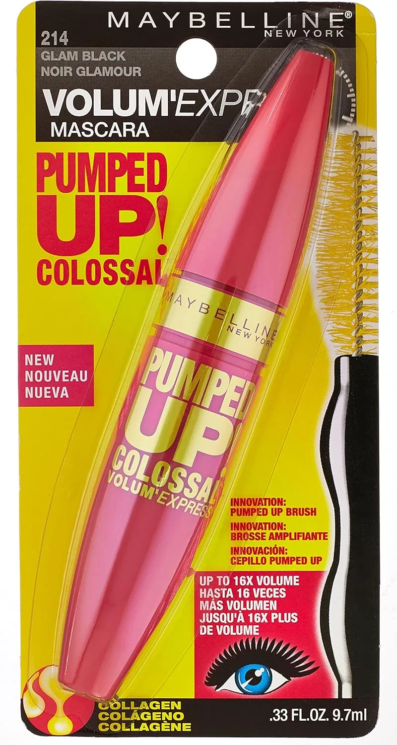 Тушь для ресниц объемная Maybelline New York Volum' Express Pumped Up! Colossal, 0.33 fl. oz, черный — фото 2